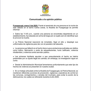 Alcaldía de Fusagasugá se pronunció