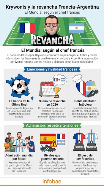 Christophe Krywonis compartió su visión sobre el Mundial, las emociones francesas, la rivalidad con Argentina y el deseo de revancha en 2026