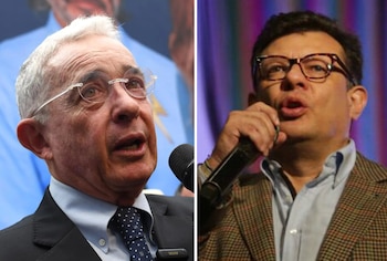 El gerente de Rtvc, Hollman Morris, cuestionó a la Fiscalía por no avanzar en un posible llamadao a indagatoria a Álvaro Uribe por el asesinato de Jesús María Valle - crédito Europa Press y Cristian Bayona/Colprensa