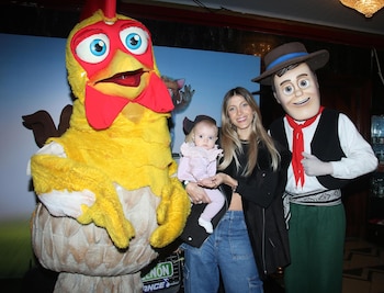 Cande Ruggeri con su hija