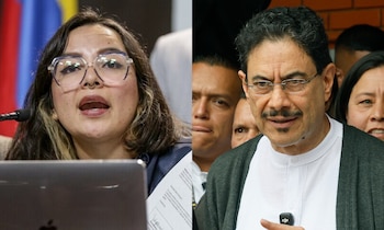 Jennifer Pedraza aseguró que es necesario que Iván Cepeda, como candidato presidencial, se acerque a los sectores del centro para exponer sus posturas y así verificar si los apoyarán o no - crédito Catalina Olaya/Colprensa y Carlos Ortega/EFE