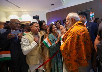 El primer ministro indio llegó