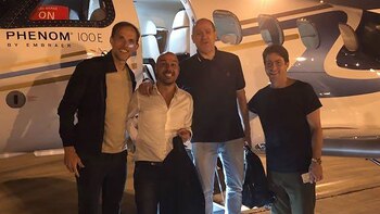 Luis Ferrer, junto a Thomas