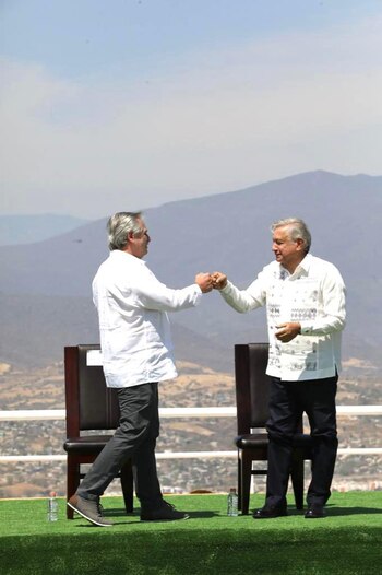 Alberto Fernández, presidente de Argentina se despidió de México