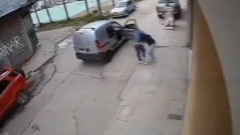 Intentaron robarle y subirla a una camioneta en Lomas de Zamora: los 24 segundos de terror que quedaron filmados