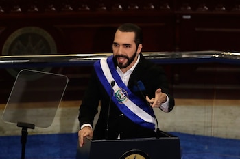 El presidente de El Salvador,