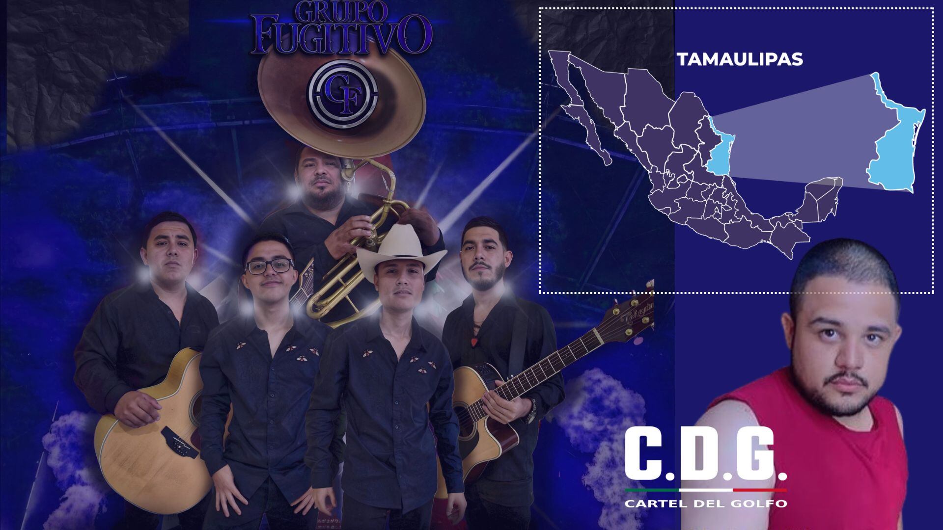 Cinco integrantes de Grupo Fugitivo fueron asesinados luego de ser contratados para una fiesta privada organizada por una célula del Cártel del Golfo. (Anayeli Tapia/Infobae)