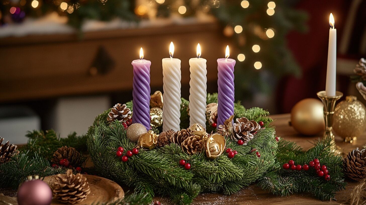 La corona de Adviento es un símbolo tradicional navideño que combina espiritualidad, decoración festiva y preparación artesanal. (Imagen Ilustrativa Infobae)