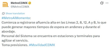 Avance en tiempo real de