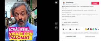 Juan Daniel Oviedo elevó el tono de la campaña presidencial tras lanzar un reto público contra Abelardo de la Espriella - crédito @jdoviedoar/TikTok