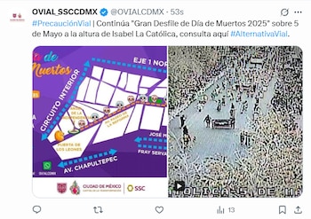 Recorrido del Desfile de Día