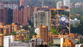 Un intento de asalto durante el evento Burger Master en la comuna 14 de Medellín desencadenó un tiroteo que dejó un herido - crédito Colprensa/Captura video