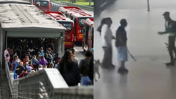 En video: un vigilante de