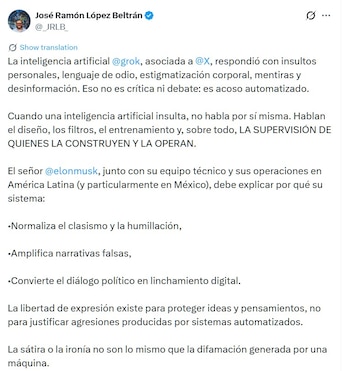El empresario afirma que es