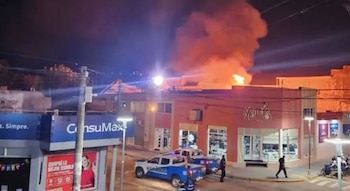 Así se vio el momento de la explosión (Facebook: Infor Mate Santa Fe)