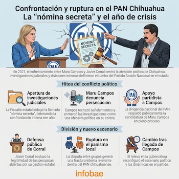 En 2021, la disputa por la candidatura del PAN a la gubernatura detonó la fractura interna en el partido.