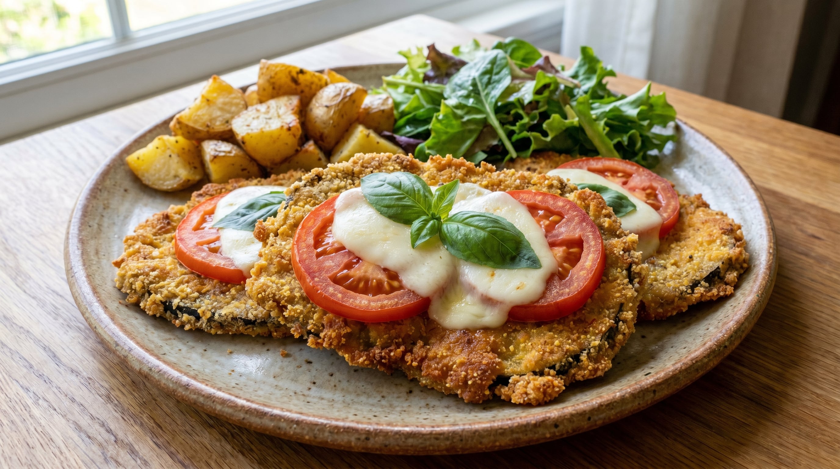 Las milanesas de berenjena sin gluten ofrecen una alternativa crocante y saludable para quienes buscan comidas aptas para celíacos (Imagen Ilustrativa Infobae)
