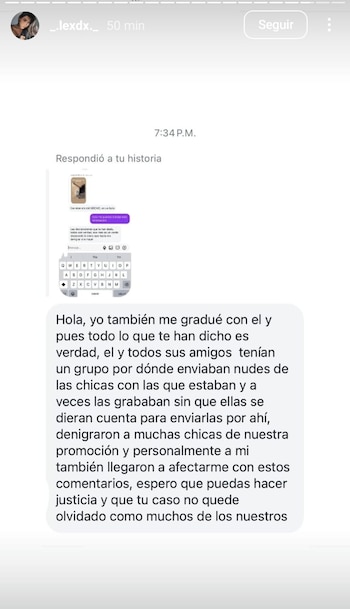 Algunas personas afirman conocer al criminal y lo acusan de haber cometido actos de acoso en el pasado - crédito _.lexdx._ / Instagram