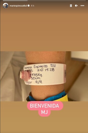 María Espinoza presumió la llegada