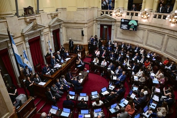 El pleno del Senado durante