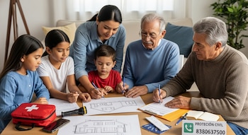El croquis familiar debe actualizarse si hay cambios en la estructura de la vivienda o en el entorno inmediato, según el CENAPRED. (Imagen Ilustrativa Infobae).