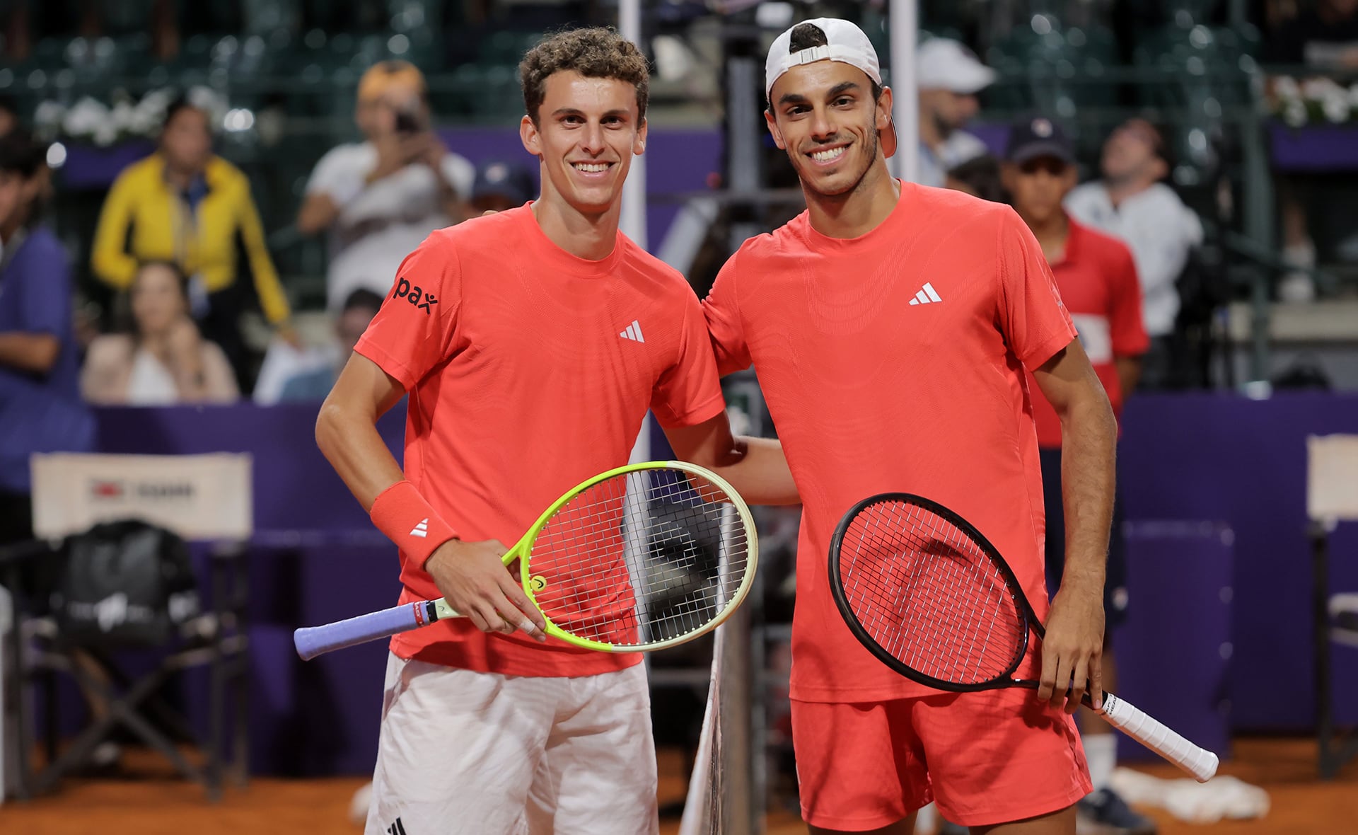 Los hermanos Cerúndolo, Francisco y Juan Manuel, debutaron con un triunfo en el cuadro individual del ATP 500 de Río