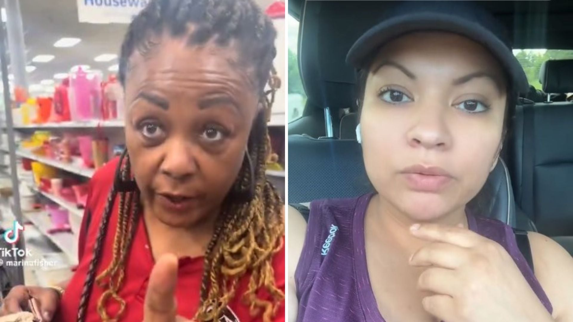 Marina Fisher (derecha) fue insultada y amenazada, pero enfrentó el ataque con serenidad y orgullo por su cultura.