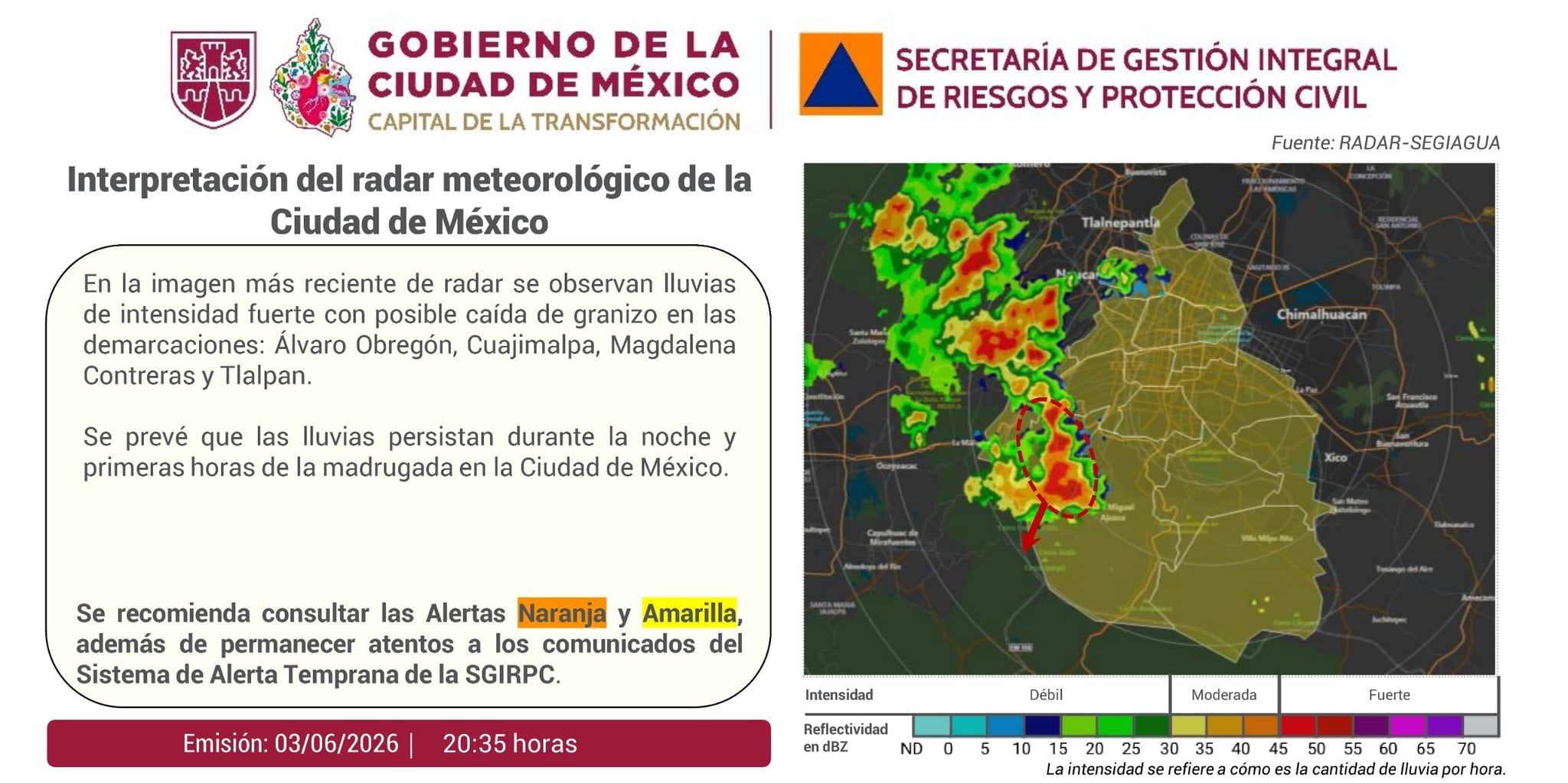 Crédito: @SGIRPC_CDMX
