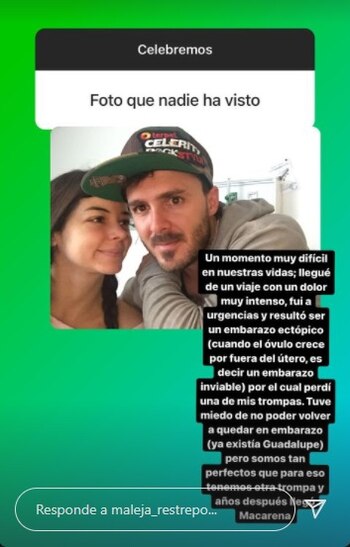 Historias en Instagram de Maleja