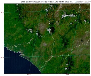 Imagen 2: GOES 16 ABI GEOCOLOR, 13:31 h (hora local).