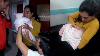 A la izquierda, el momento