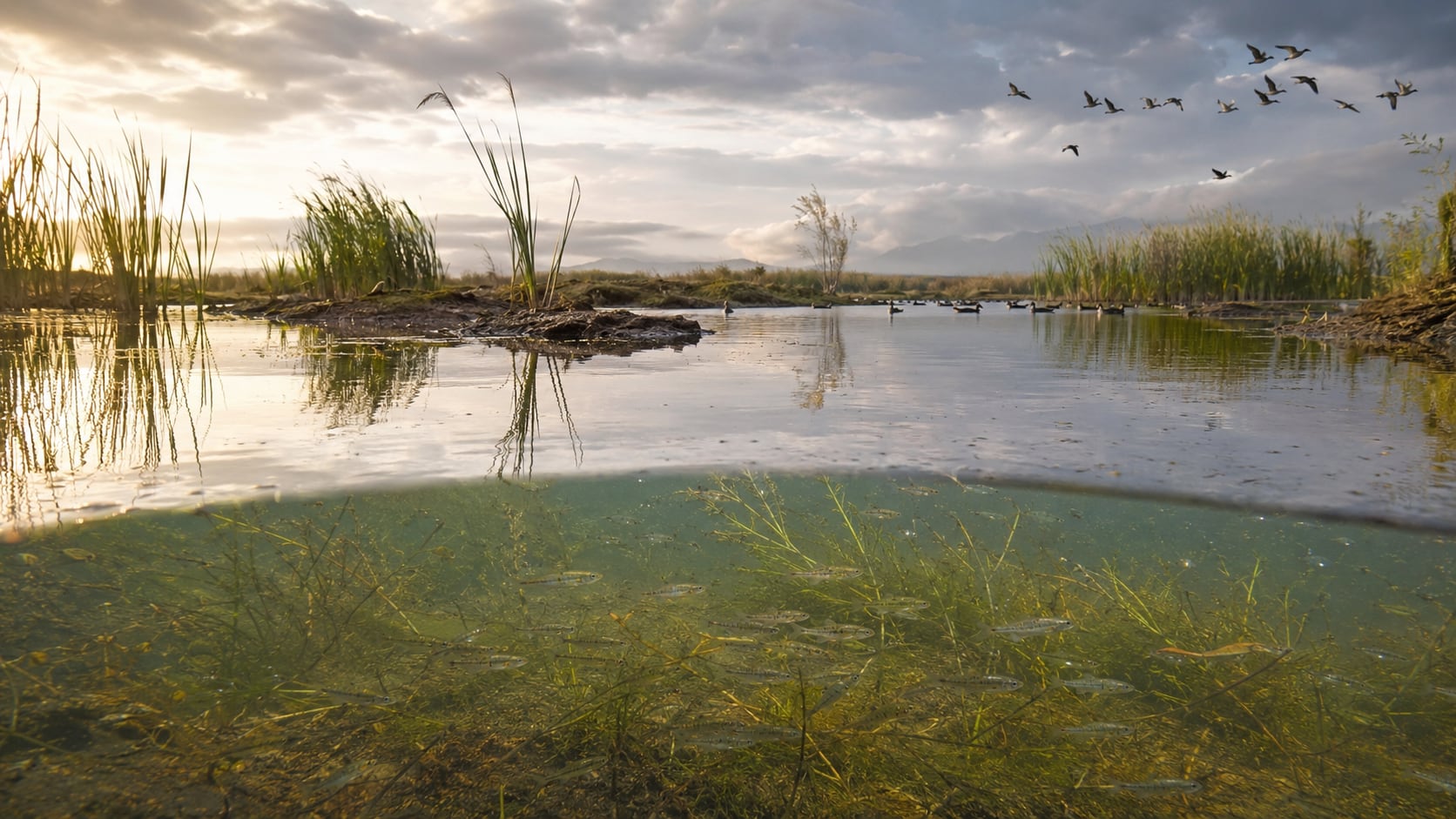 El regreso del mexcalpique y el aumento de aves migratorias reflejan los avances en la recuperación de los humedales del Lago de Texcoco. (Imagen ilustrativa)