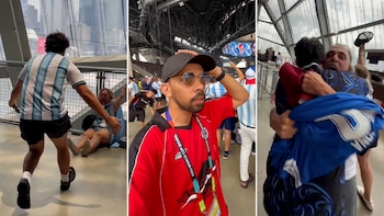 “El video del año”: un hincha egipcio grabó los alocados festejos argentinos en el estadio tras el gol de Enzo Fernández