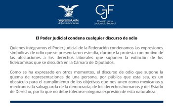 Poder Judicial condenó quema de