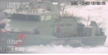 Fotografía del operativo marítimo realizado