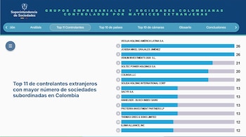 Veolia y Joseba Miguel Grajales están entre las principales sociedades extranjeras en Colombia - crédito Superintendencia de Sociedades
