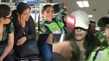 Joven policía que apareció en