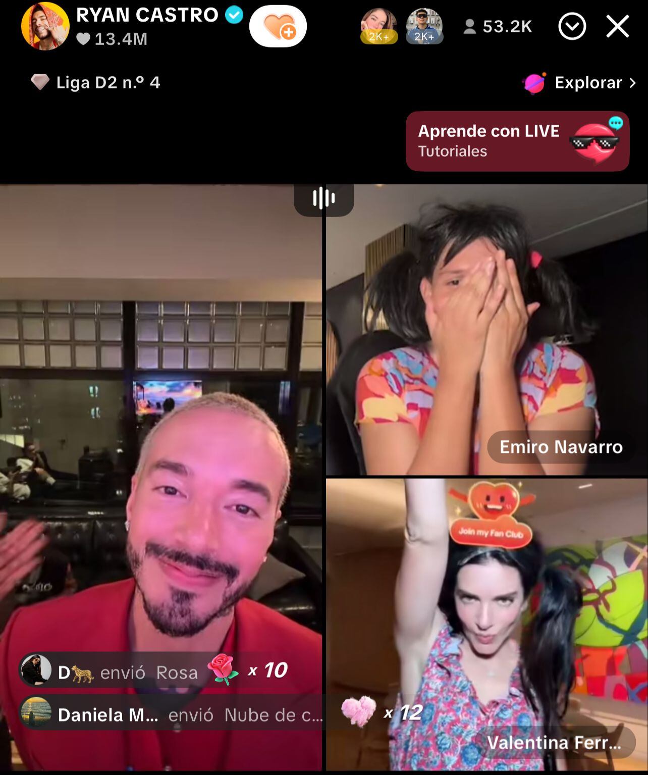 J Balvin le confirmó a Emiro Navarro que lo llevarán gratis a Nueva York - crédito @ryancastro/TikTok