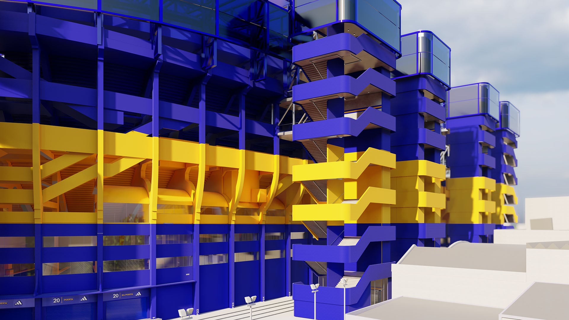 Así se vería el sector externo de la Bombonera