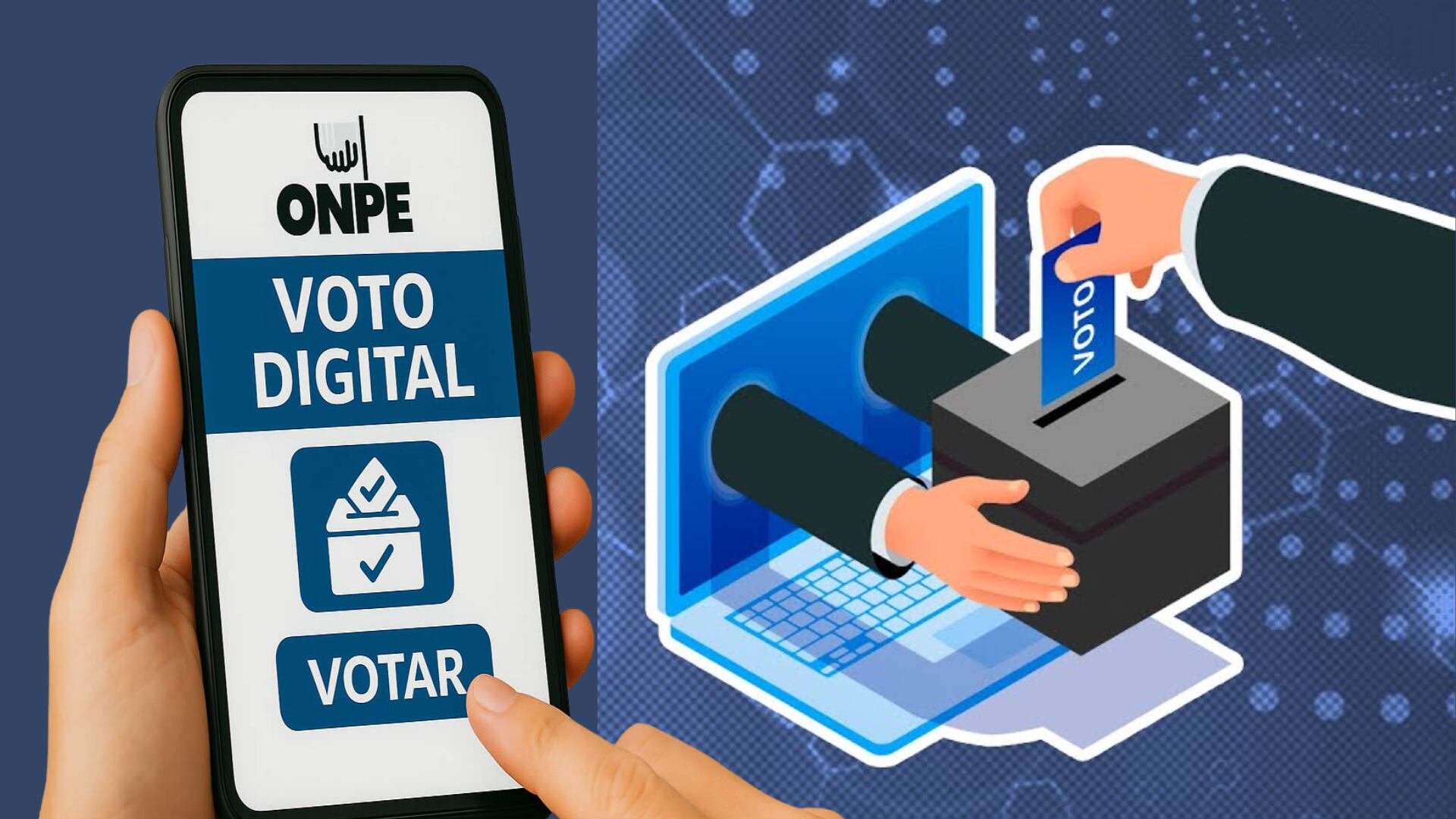 El voto digital en Perú se habilitó para u grupo de ciudadanos según la Ley 32270| Foto: ONPE