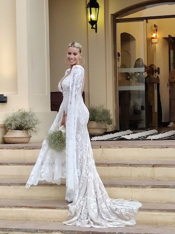 El look de Florencia Peña,