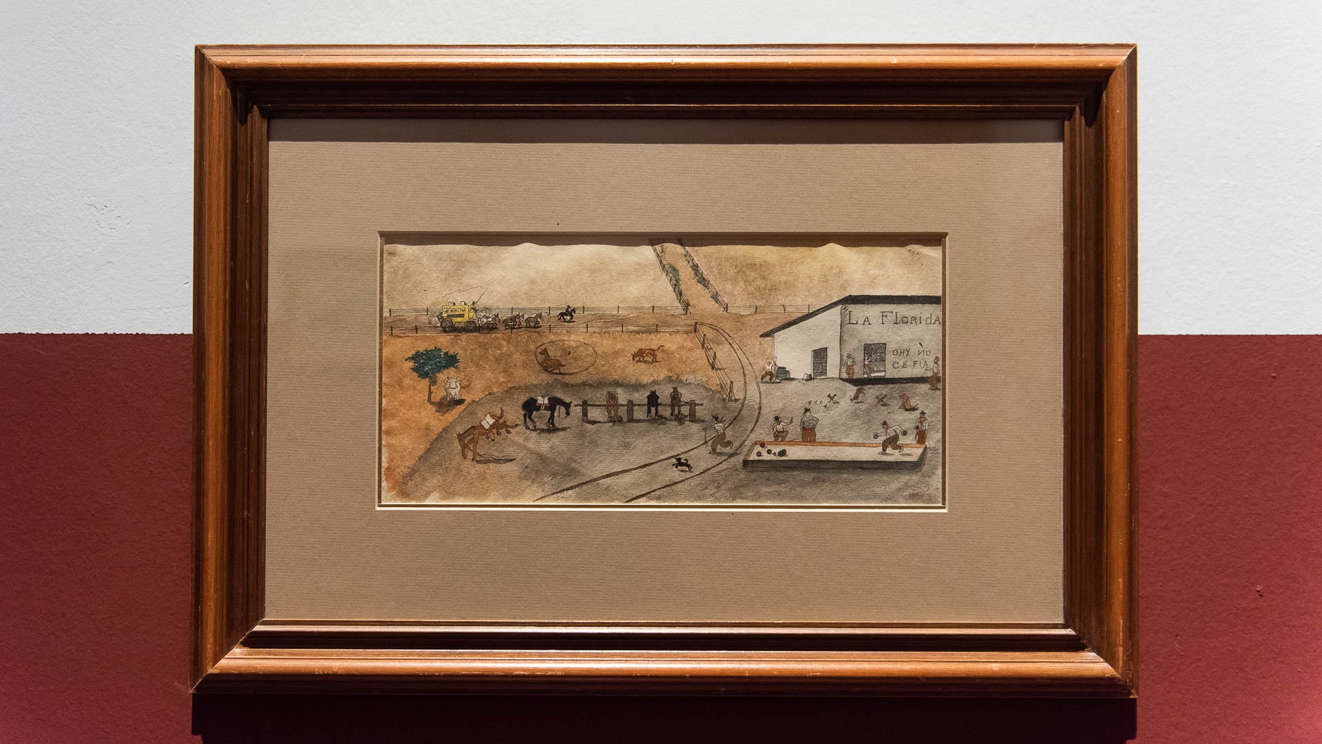 Un dibujo realizado por Florencio Molina Campos cuando era niño integra la exhibición