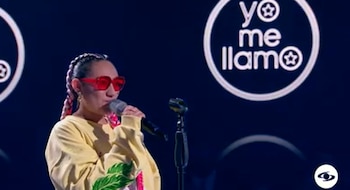 La imitadora se gozó su paso por el escenario - crédito Emisión Yo me llamo / Caracol Televisión