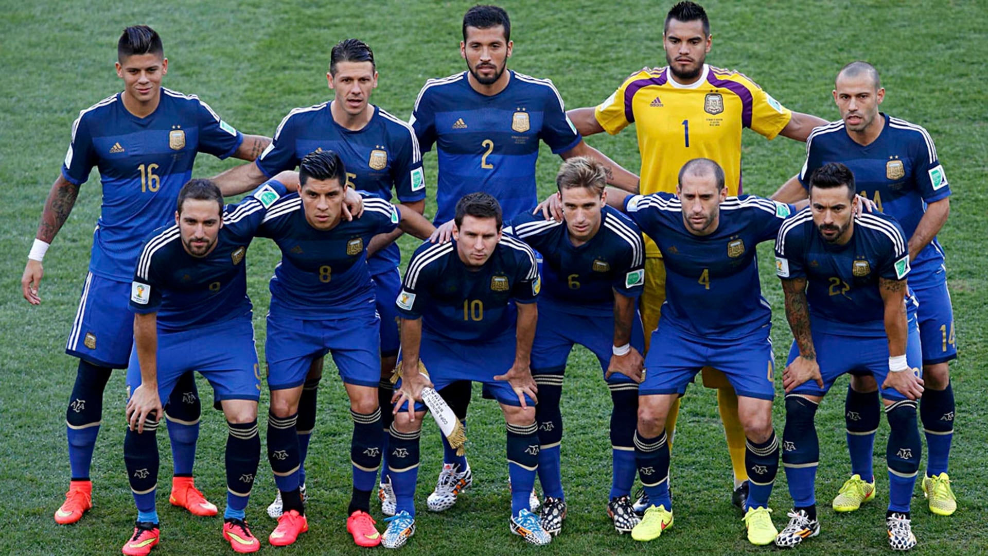 Contra Alemania en 2014, Argentina lució indumentaria suplente (Foto: Reuters/David Gray)