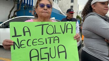 Manifestación por falta de agua