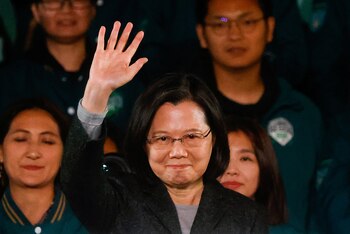 La presidenta saliente de Taiwán
