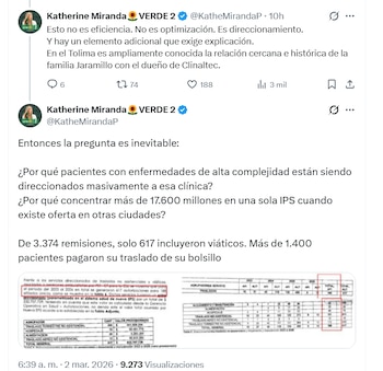 Katherine Miranda exige trazabilidad completa