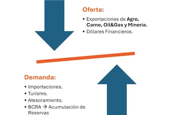 La oferta total de divisas