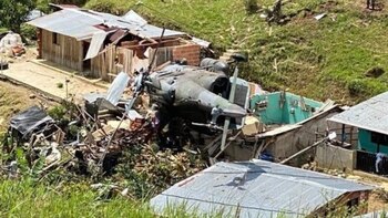 Un helicóptero del Ejército se