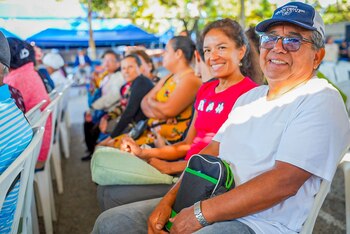 Los asistentes al evento en